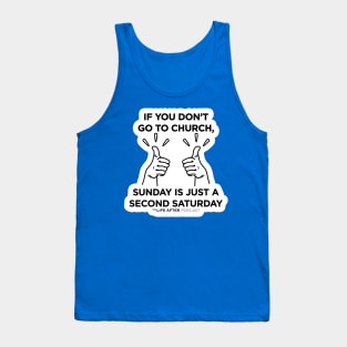 Second Saturday | Blue Items Tank Top